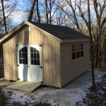 Milton WI 12x16 Gable with 5' Gable Soffits